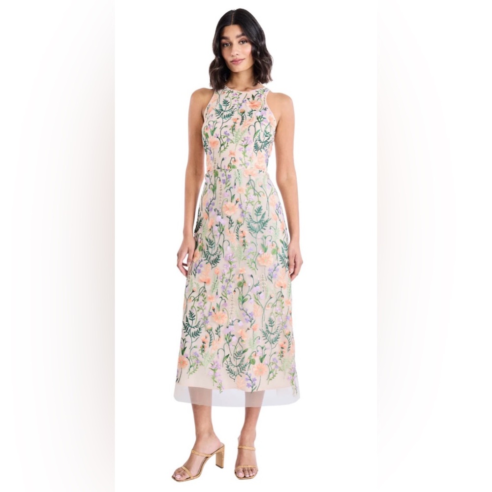 Maggy London Constance in Summer Garden Embroidered Floral Dress